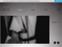 Tablet Screenshot of clairepie.com